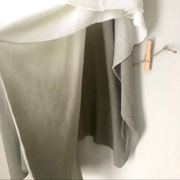 Lovestich Cowl Neck Knit Ombré Poncho Top NWT - Picture 8 of 13